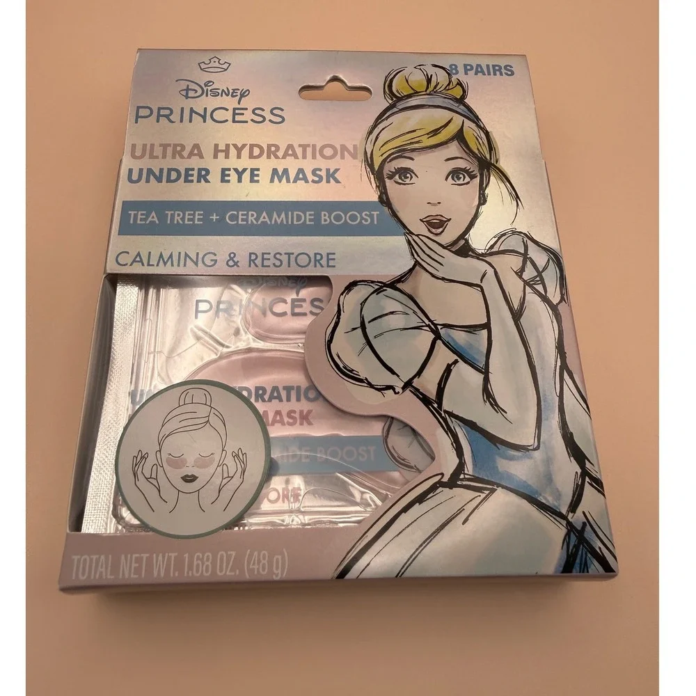 Disney‎ Princess Cinderella Ultra Hydration Under Eye Mask 8 Pairs NIB